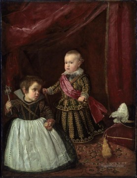 Diego Velazquez Painting - Prince Baltasar and dwarf Diego Velazquez